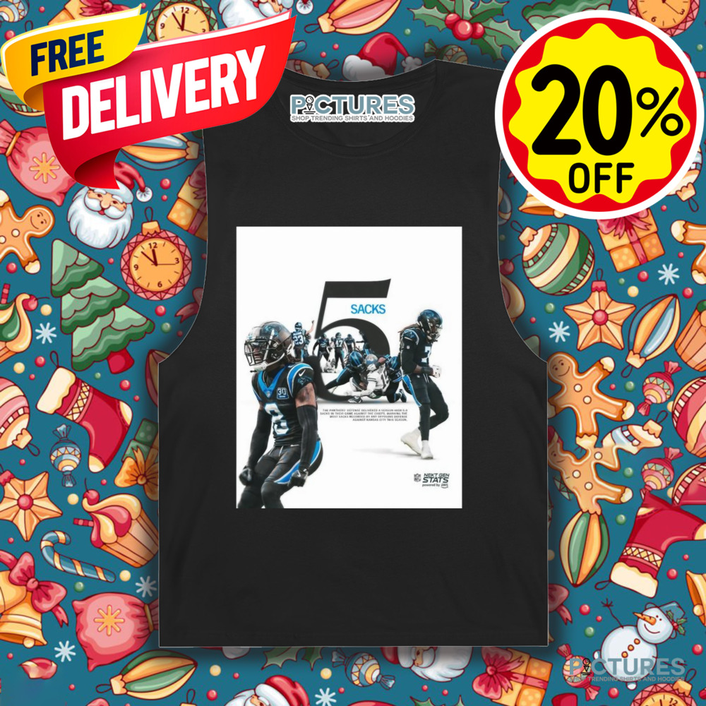 The Carolina Panthers’ Defense Delivered A Season High 5.0 Sacks In Game Against The Kansas City Chiefs NFL Shirt