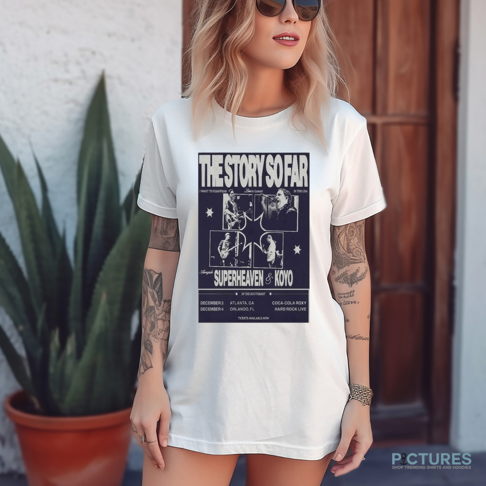 The Story So Far Superheaven Koyo December 3 2024 Atlanta GA Coca Cola Roxy Shirt