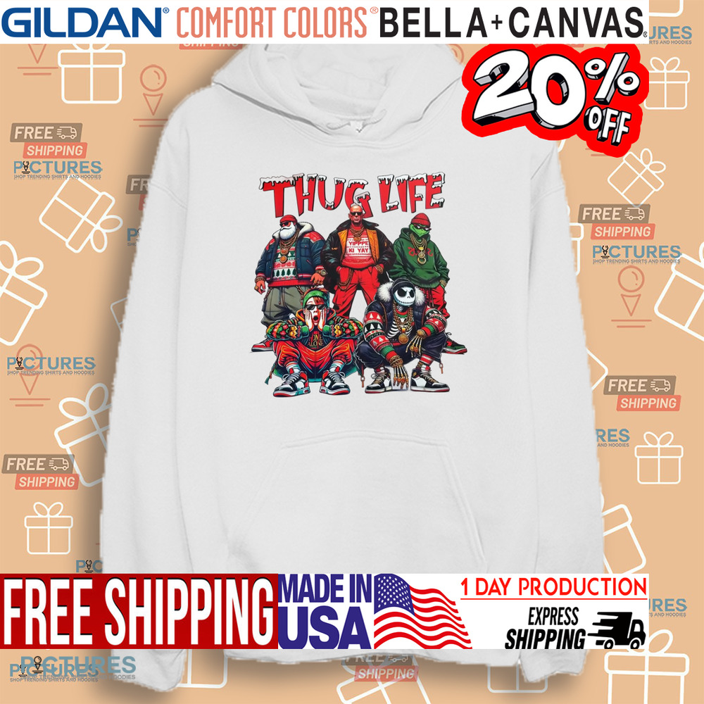 Thug Life Christmas Characters Santa Grinch Kevin McCallister Christmas Shirt Thug Life Christmas Characters Santa Grinch Kevin McCallister Christmas Shirt