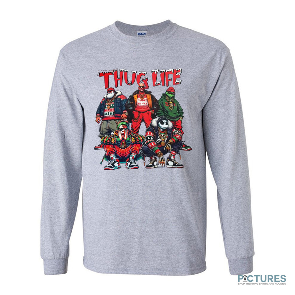Thug Life Christmas Characters Santa Grinch Kevin McCallister Christmas Shirt Thug Life Christmas Characters Santa Grinch Kevin McCallister Christmas Shirt