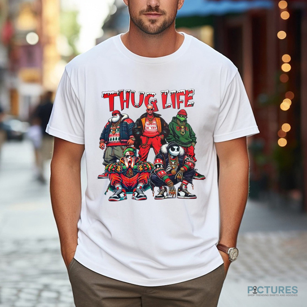 Thug Life Christmas Characters Santa Grinch Kevin McCallister Christmas Shirt Thug Life Christmas Characters Santa Grinch Kevin McCallister Christmas Shirt