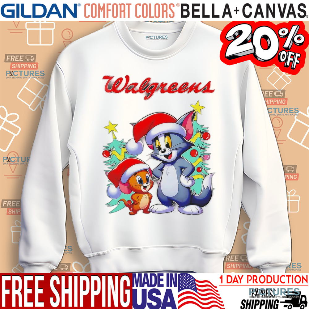 Tom and Jerry Walgreens Merry Christmas shirt