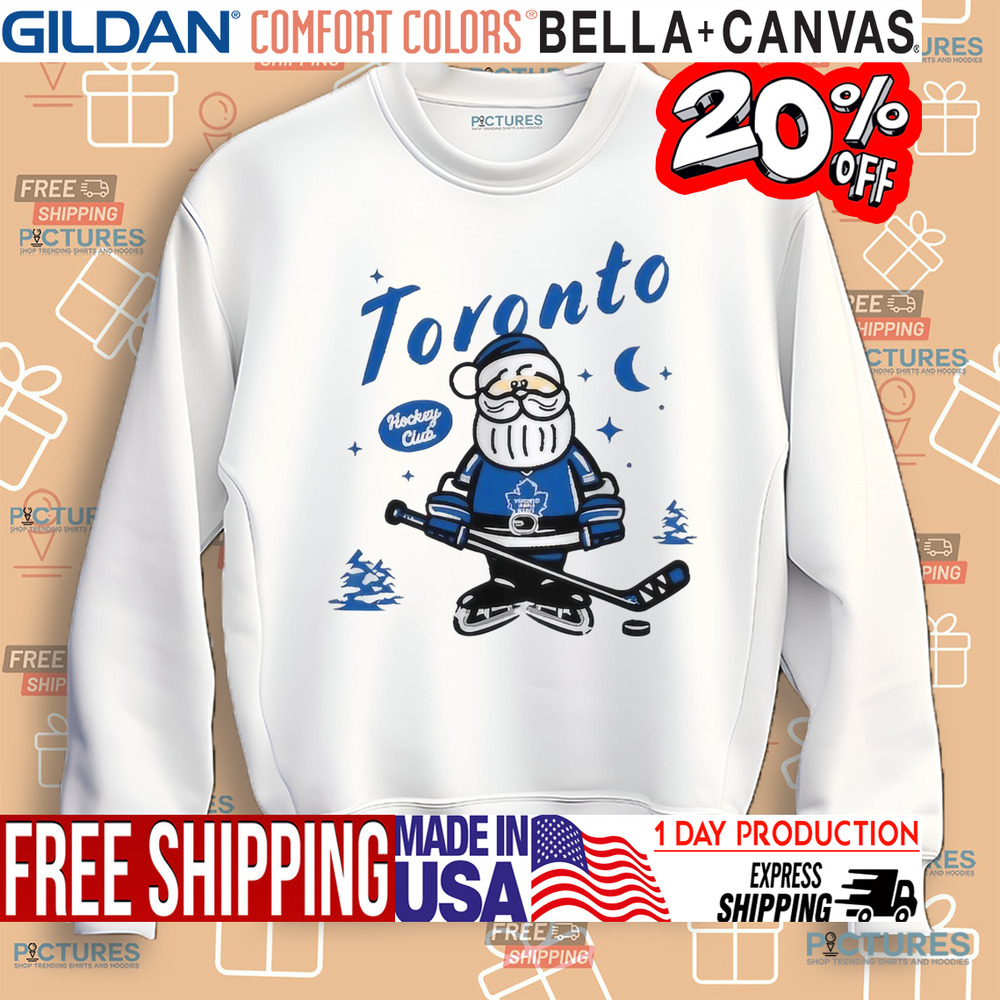 Toronto Maple Leafs Santa Claus Christmas 2024 shirt