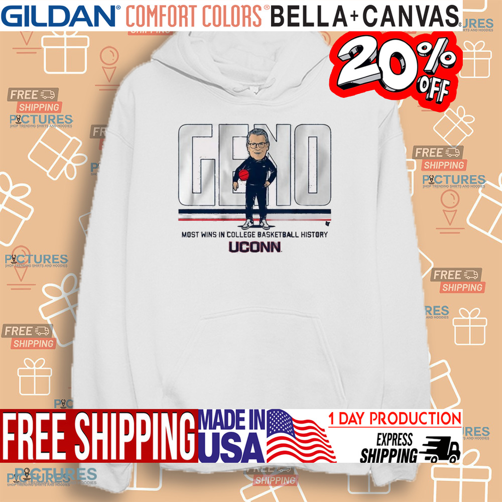 UConn Huskies Basketball Geno Auriemma Wins Record Most Wins In College Basketball History Shirt
