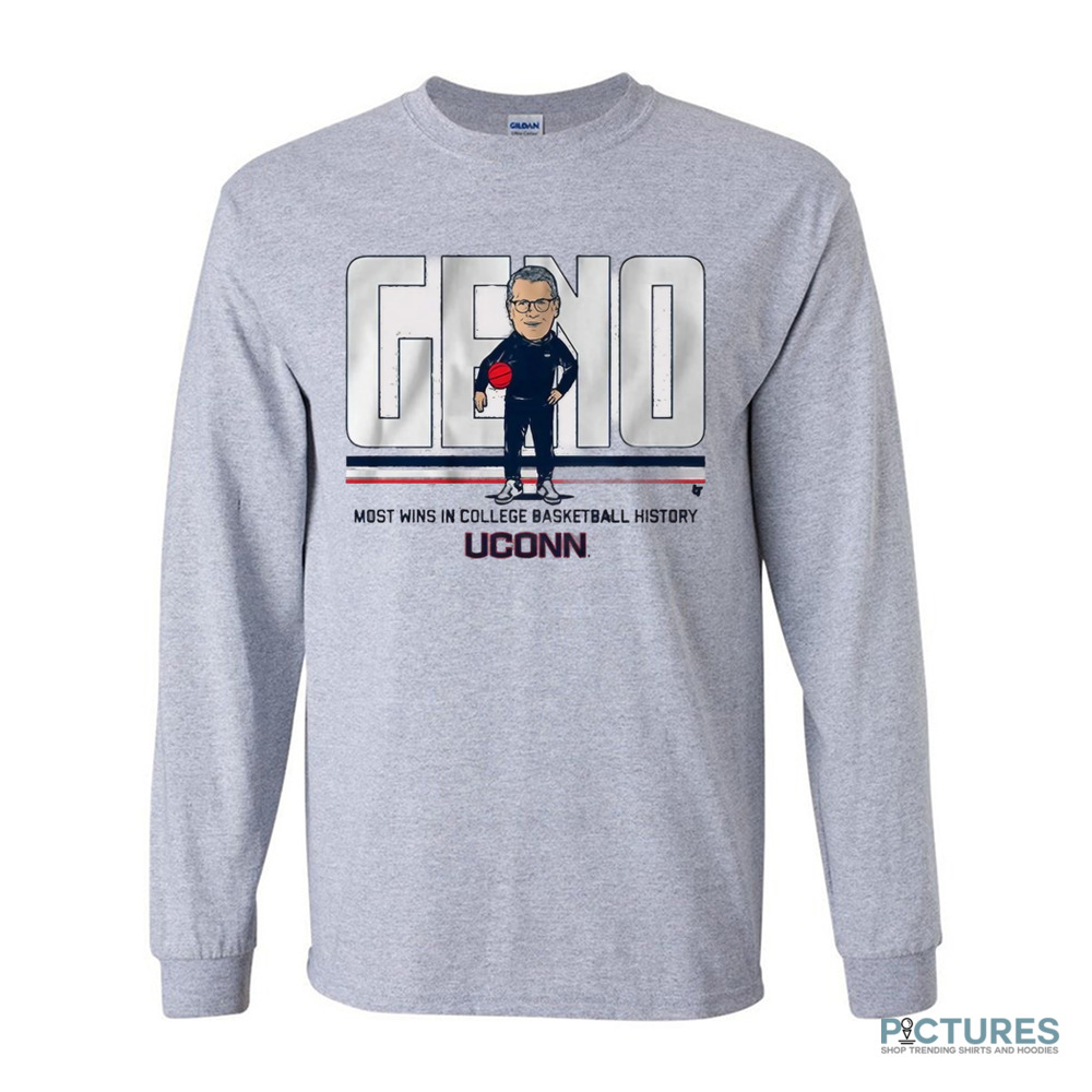 UConn Huskies Basketball Geno Auriemma Wins Record Most Wins In College Basketball History Shirt