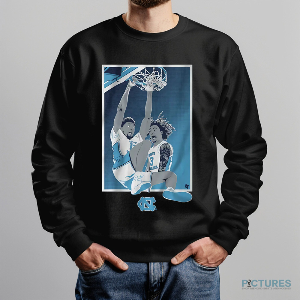 UNC Basketball Jalen Washington And Elliot Cadeau North Carolina Tar Heels Shirt