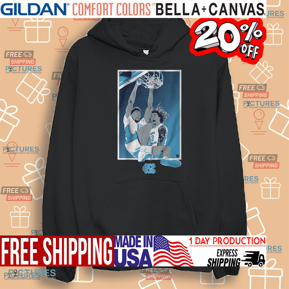UNC Basketball Jalen Washington And Elliot Cadeau North Carolina Tar Heels Shirt