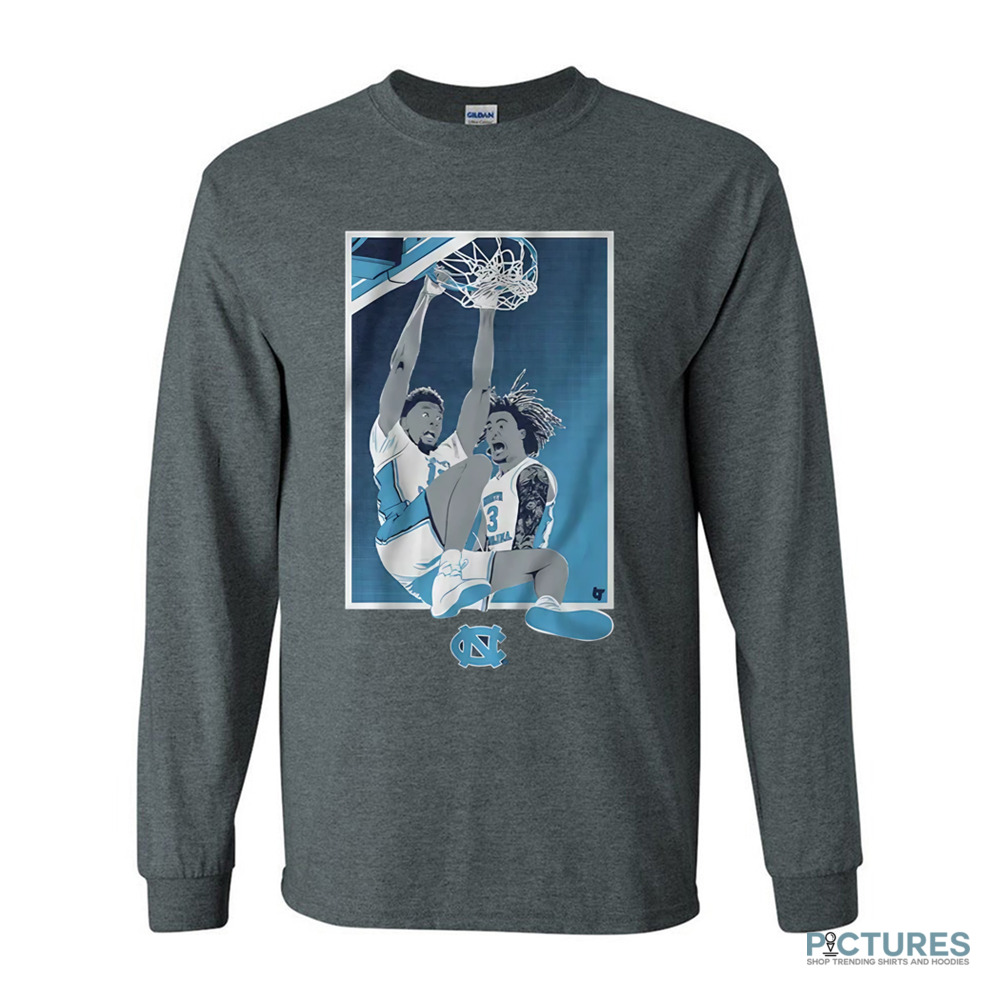 UNC Basketball Jalen Washington And Elliot Cadeau North Carolina Tar Heels Shirt