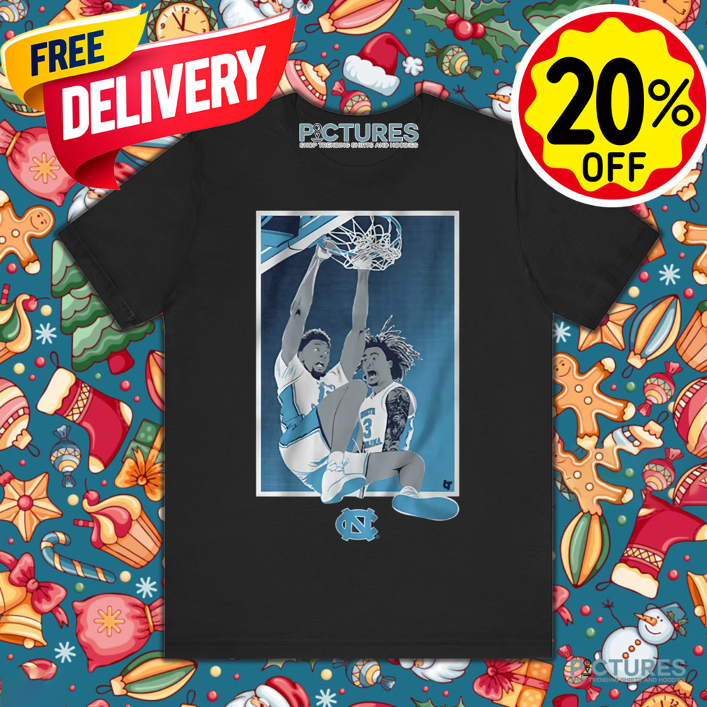 UNC Basketball Jalen Washington And Elliot Cadeau North Carolina Tar Heels Shirt
