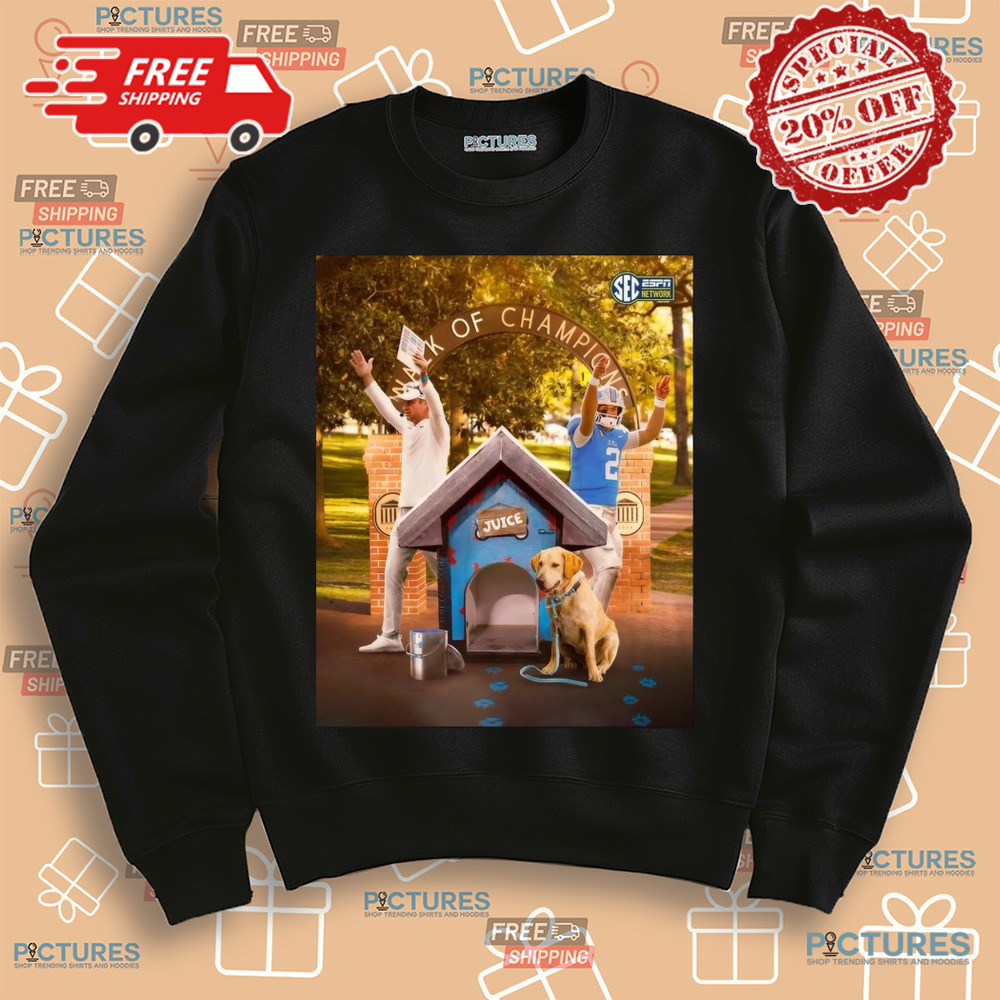 Walk Of Champions No. 16 Ole Miss Dominates No. 3 Georgia In Oxford Poster Shirt Walk Of Champions No. 16 Ole Miss Dominates No. 3 Georgia In Oxford Poster Shirt