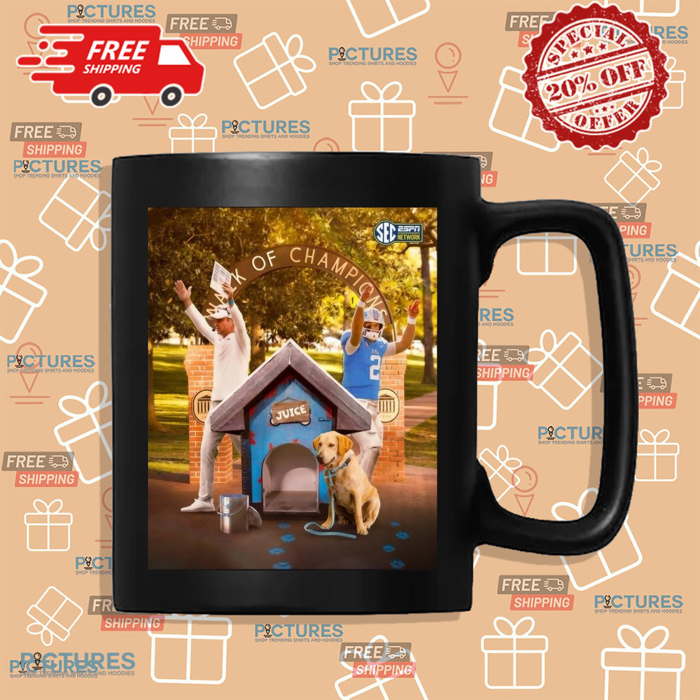 Walk Of Champions No. 16 Ole Miss Dominates No. 3 Georgia In Oxford Poster Shirt Walk Of Champions No. 16 Ole Miss Dominates No. 3 Georgia In Oxford Poster Shirt