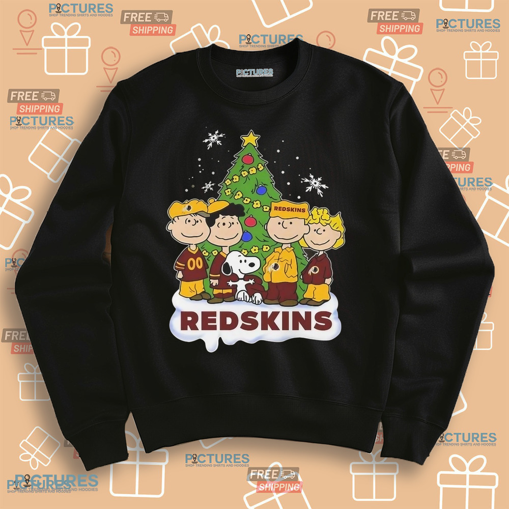 Washington Redskins Snoopy Peanuts Celebrating Christmas 2024 Shirt Washington Redskins Snoopy Peanuts Celebrating Christmas 2024 Shirt
