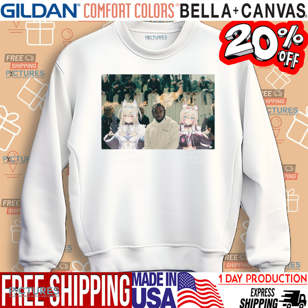 Yaruki Fwmc X Kendrick Lamar Anime Good Dogs Maad City Shirt