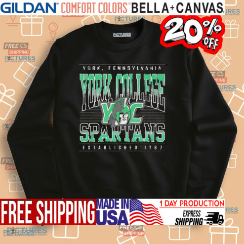 York Pennsylvania York College Spartans Established 1787 shirt