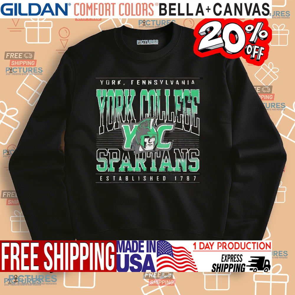 York Pennsylvania York College Spartans Established 1787 shirt