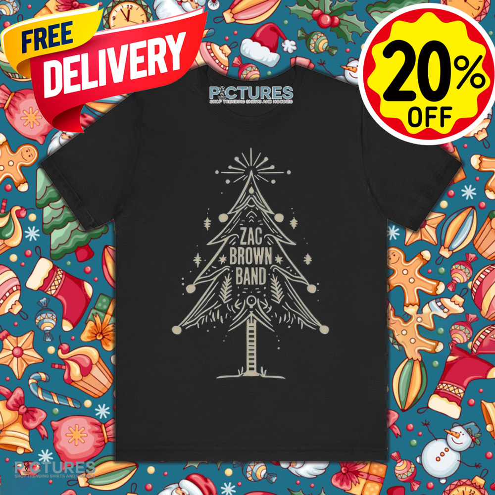 Zac Brown Band Denim Christmas Tree Shirt Zac Brown Band Denim Christmas Tree Shirt