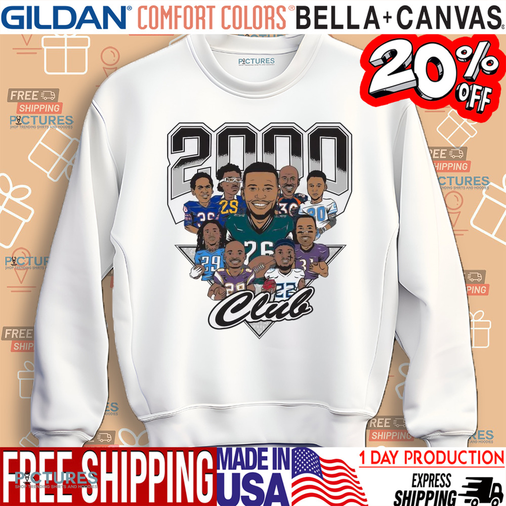 2000 Club NFL All Team Cam Lewis Saquon Barkley Caricatures Shirt