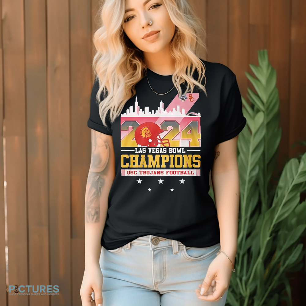 2024 Las Vegas Bowl Champions USC Trojans Football City Skyline Shirt 2024 Las Vegas Bowl Champions USC Trojans Football City Skyline Shirt