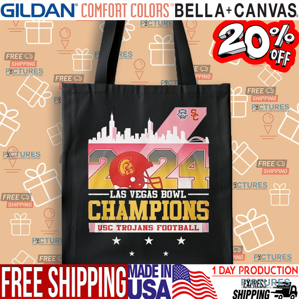 2024 Las Vegas Bowl Champions USC Trojans Football City Skyline Shirt 2024 Las Vegas Bowl Champions USC Trojans Football City Skyline Shirt