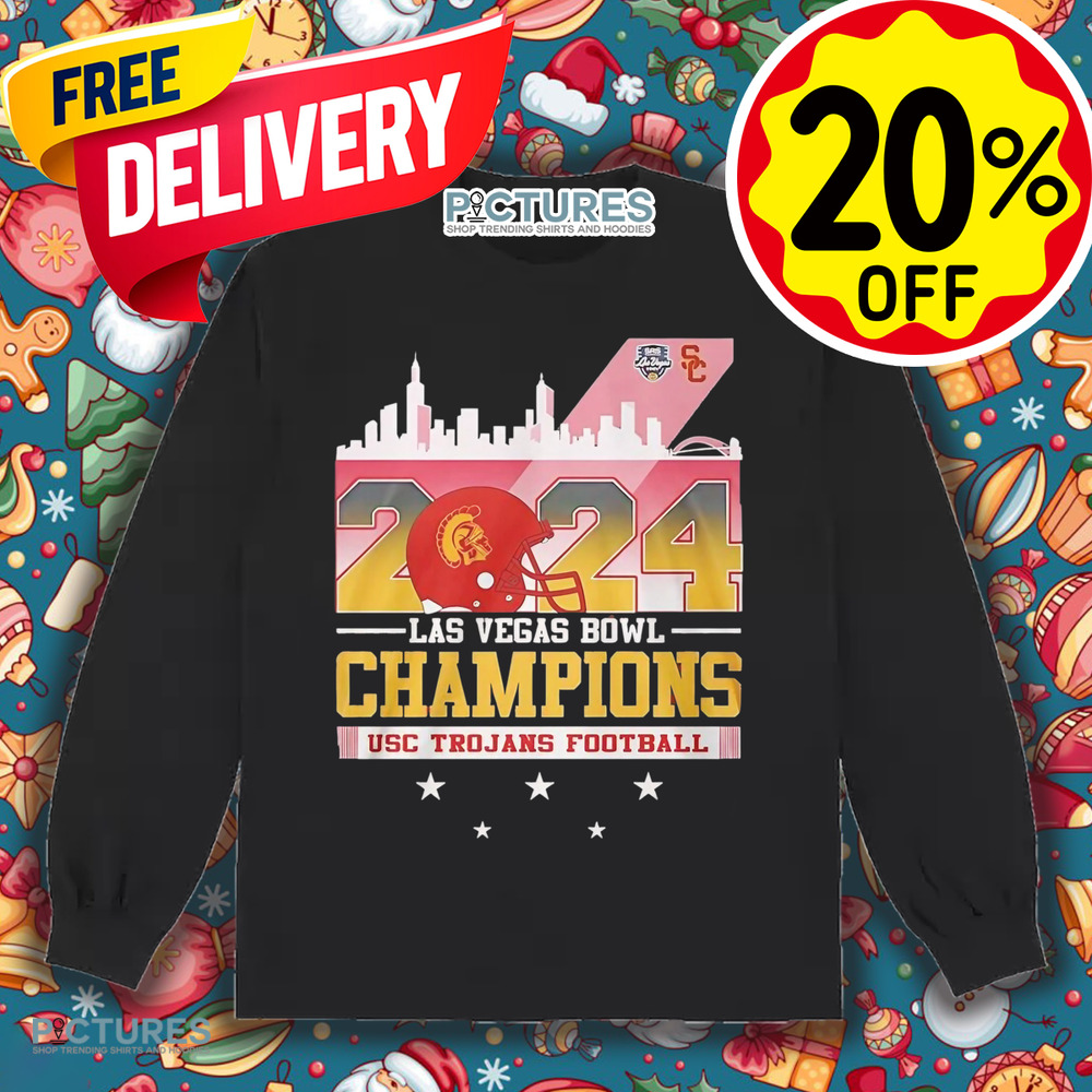 2024 Las Vegas Bowl Champions USC Trojans Football City Skyline Shirt 2024 Las Vegas Bowl Champions USC Trojans Football City Skyline Shirt