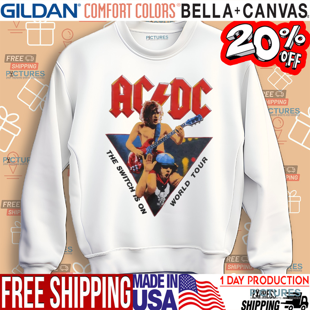 ACDC Flick of the Switch World Tour Switch Is On Shirt