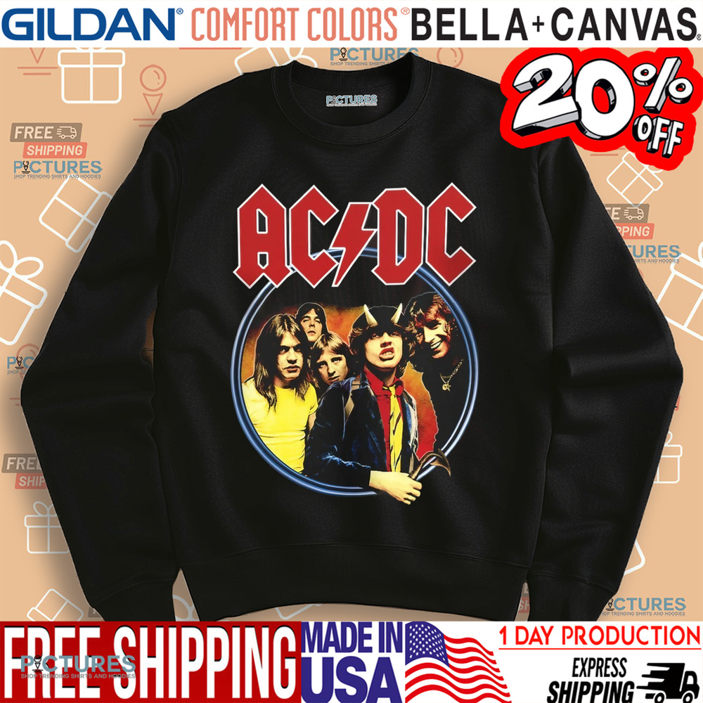 ACDC Highway To Hell Album Cover Black Shirt