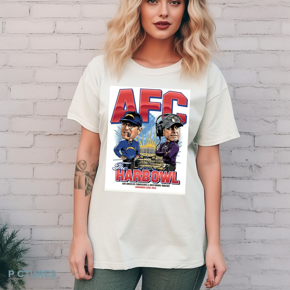 AFC The Harbowl Los Angeles Chargers and Baltimore Ravens November 25th 2024 Shirt