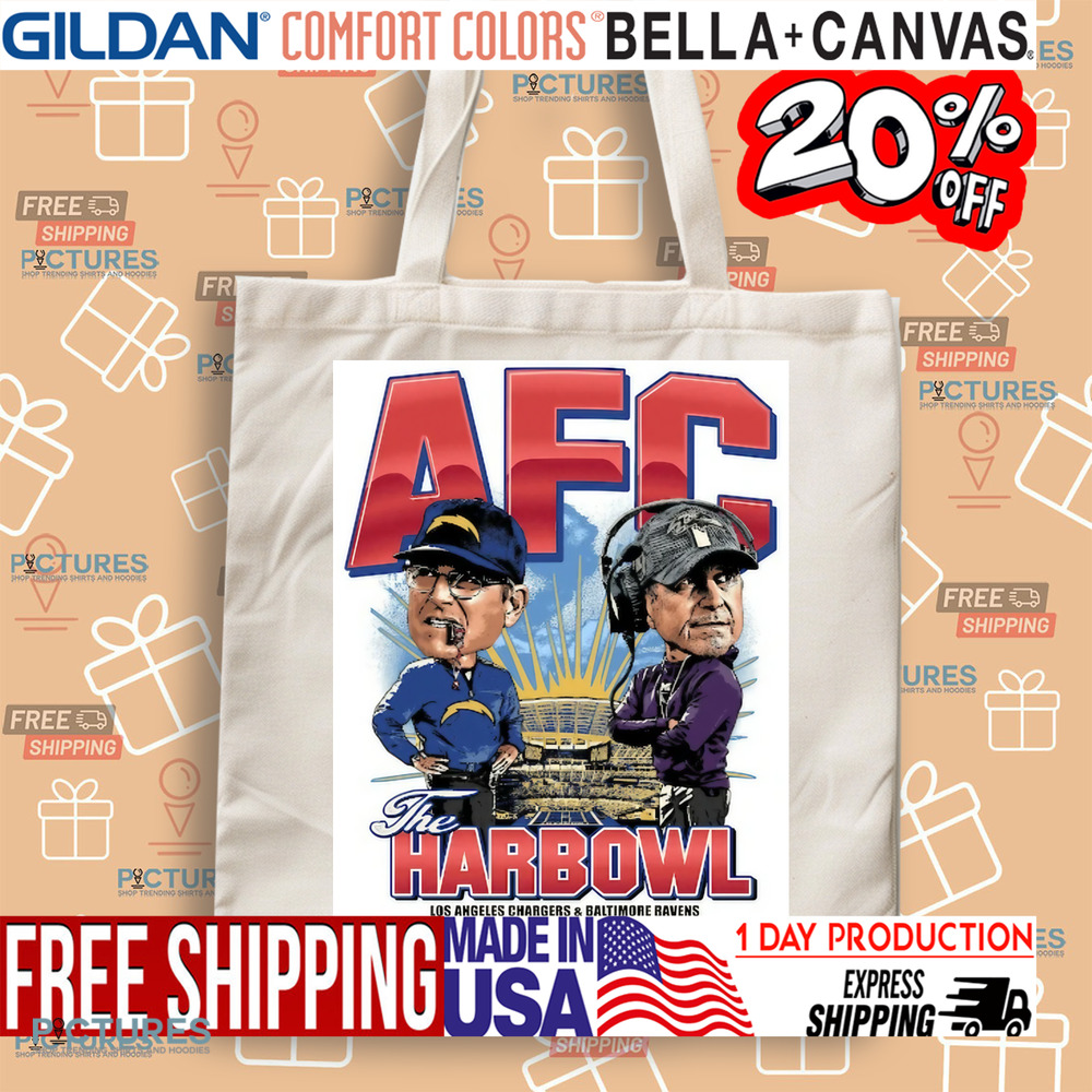 AFC The Harbowl Los Angeles Chargers and Baltimore Ravens November 25th 2024 Shirt