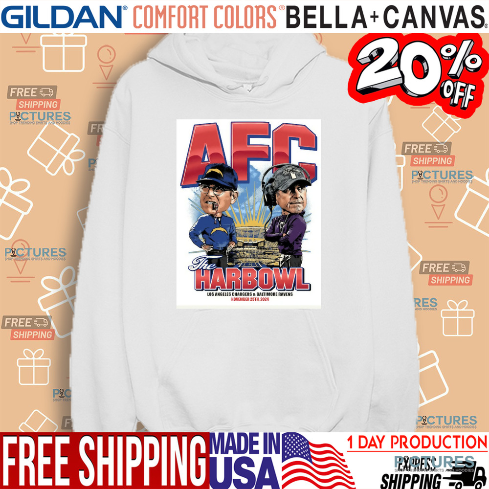AFC The Harbowl Los Angeles Chargers and Baltimore Ravens November 25th 2024 Shirt