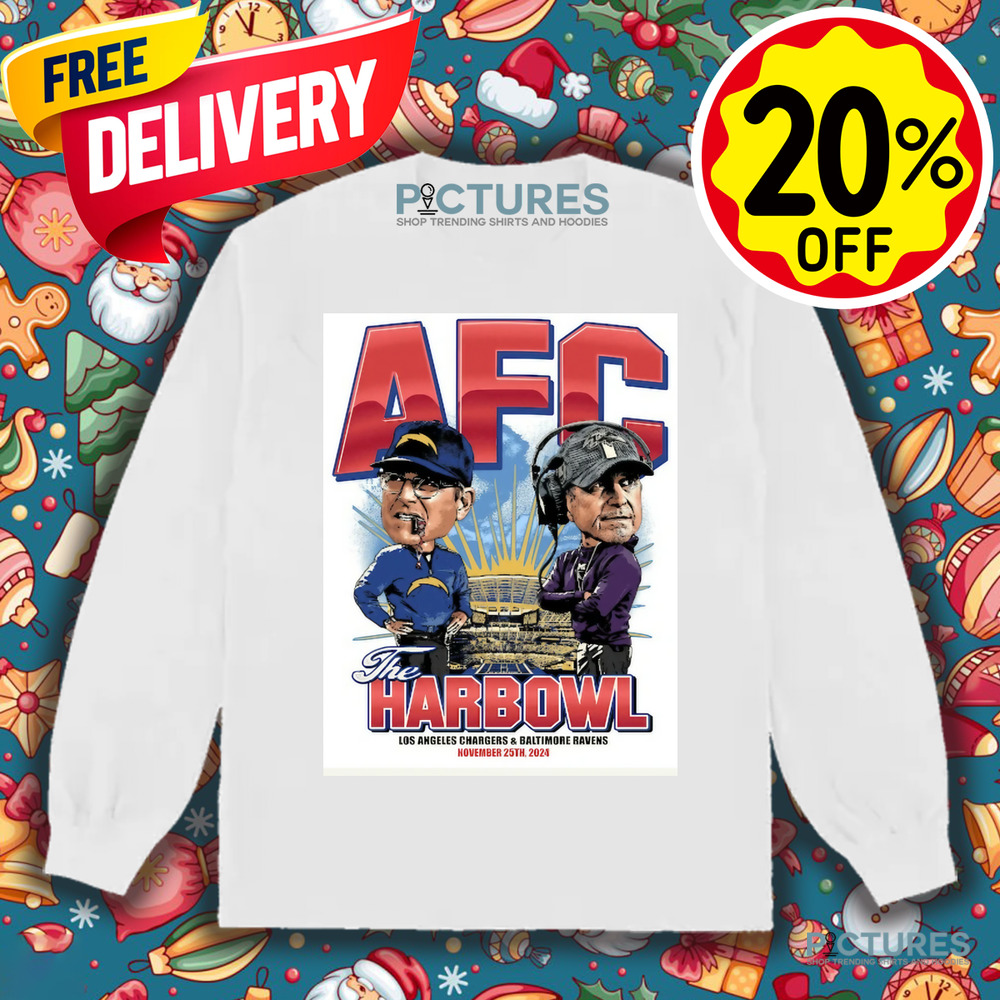 AFC The Harbowl Los Angeles Chargers and Baltimore Ravens November 25th 2024 Shirt