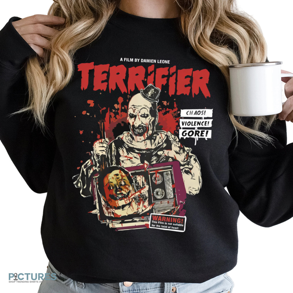 A Film By Damien Leome Terrifier Chaos Violence Gore Horror Movie Vintage Shirt
