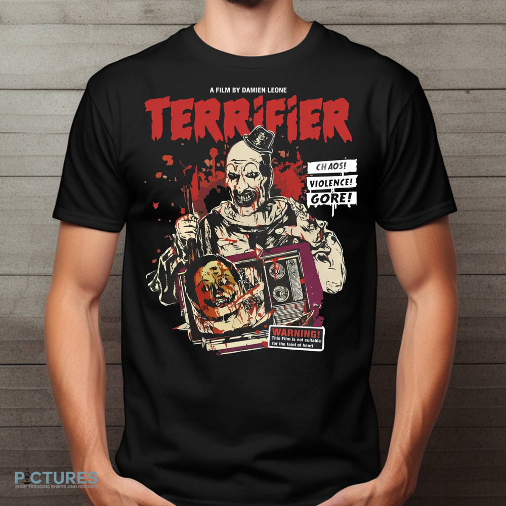 A Film By Damien Leome Terrifier Chaos Violence Gore Horror Movie Vintage Shirt