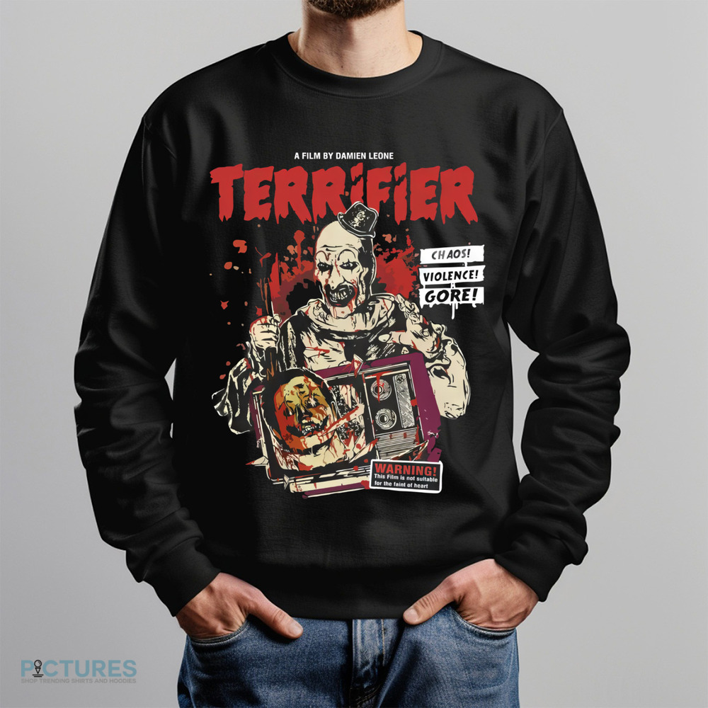A Film By Damien Leome Terrifier Chaos Violence Gore Horror Movie Vintage Shirt
