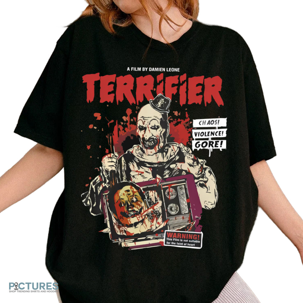A Film By Damien Leome Terrifier Chaos Violence Gore Horror Movie Vintage Shirt