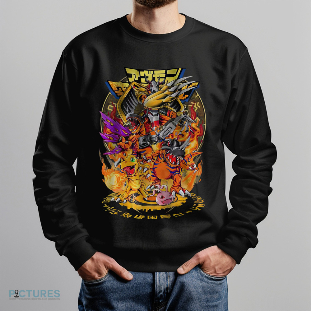 Agumon Greymon Digimon Anime Vintage Shirt