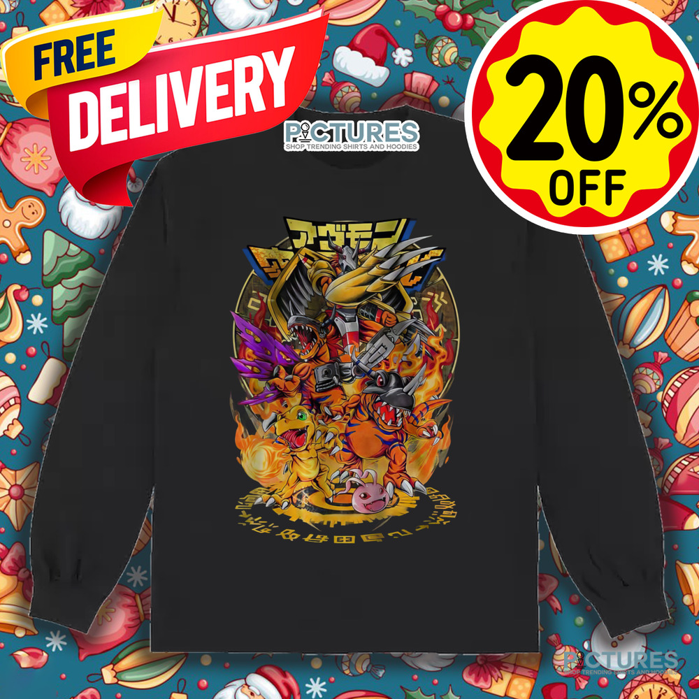 Agumon Greymon Digimon Anime Vintage Shirt