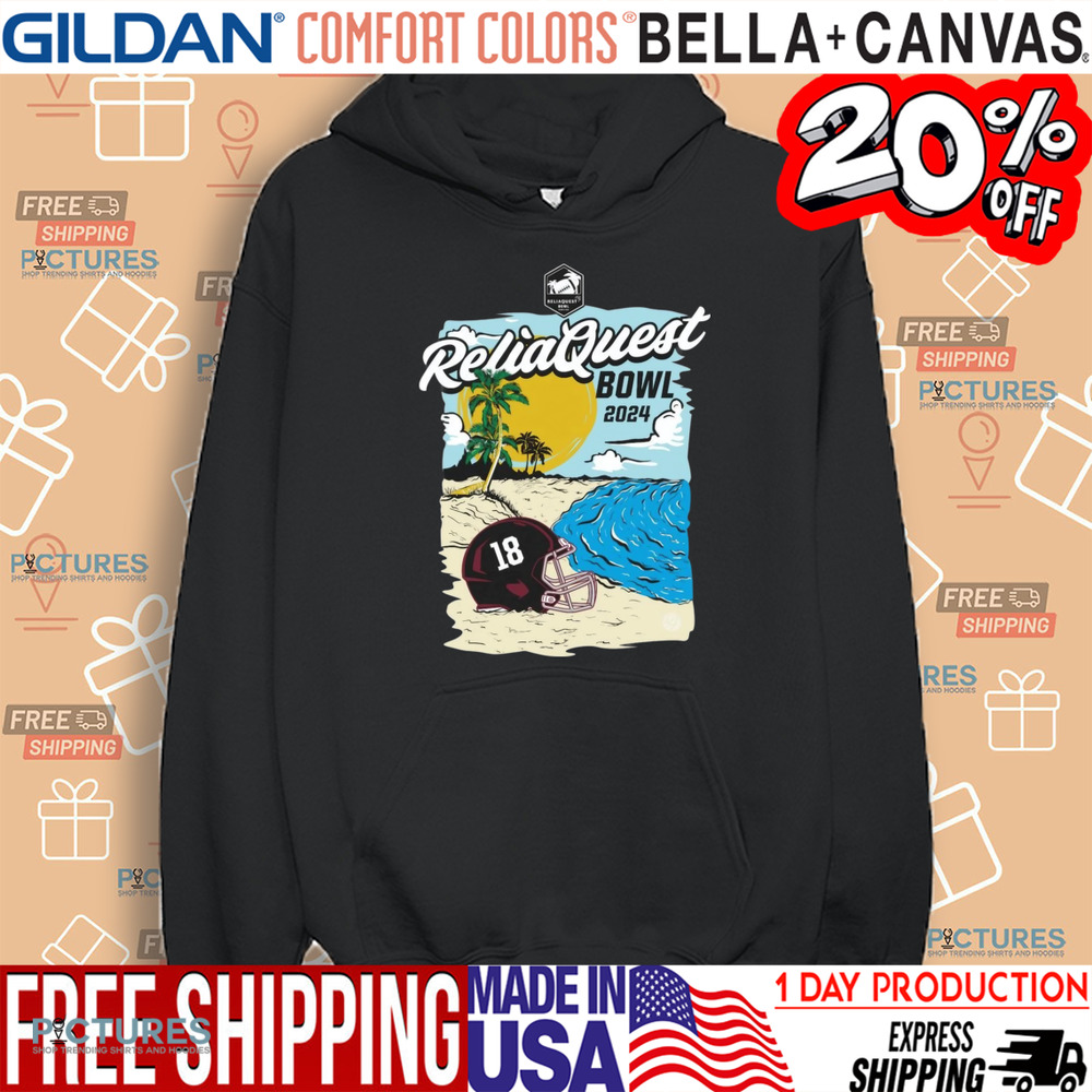 Alabama Crimson Tide 2024 Reliaquest Bowl Tampa Bay Raymond James Stadium Helmet Shirt