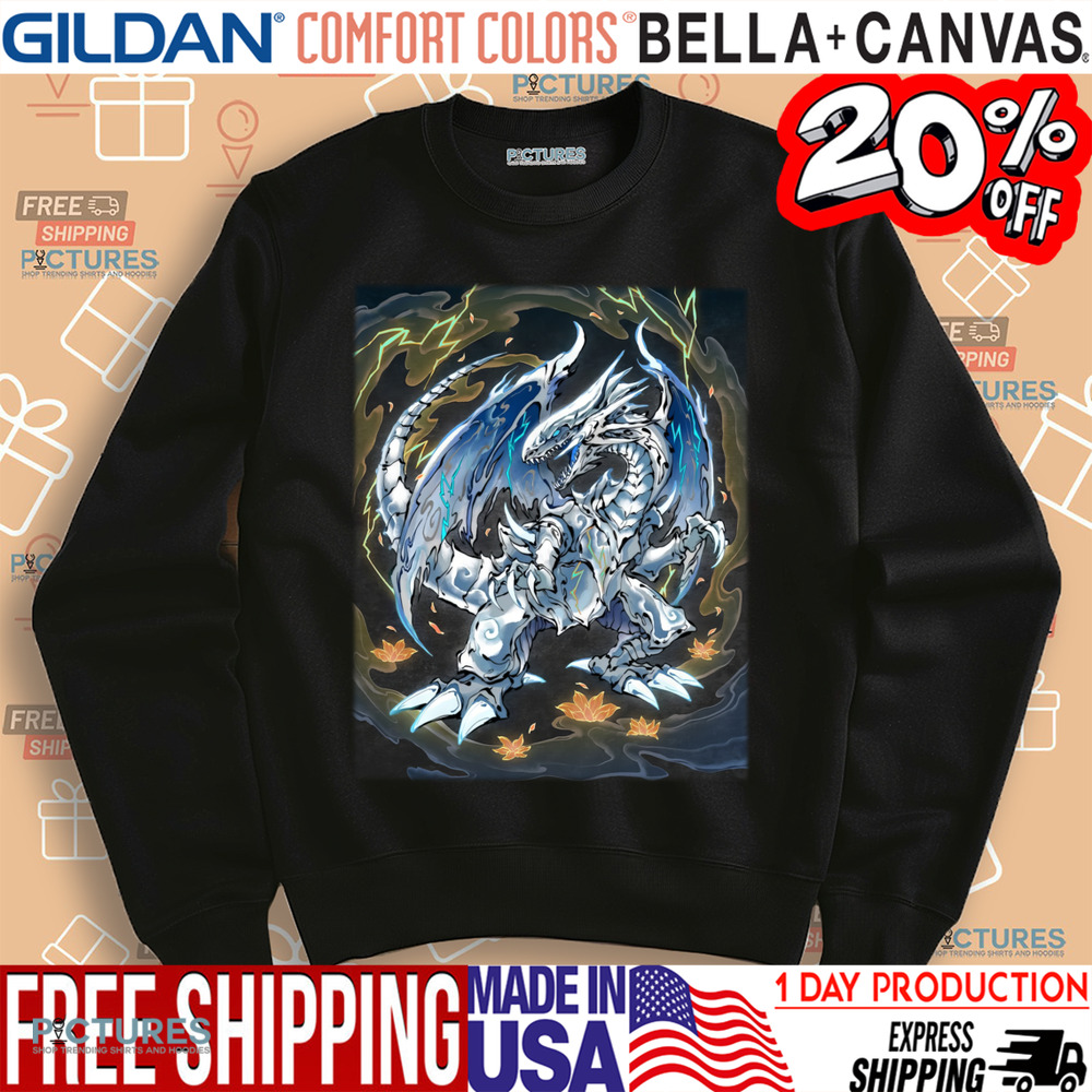 Anime Blue Eyes White Dragon Shirt