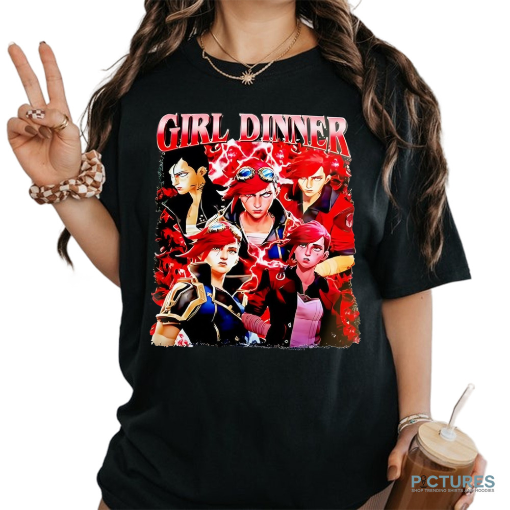 Arcane Season 2 Girl Dinner Vintage Bootleg Shirt