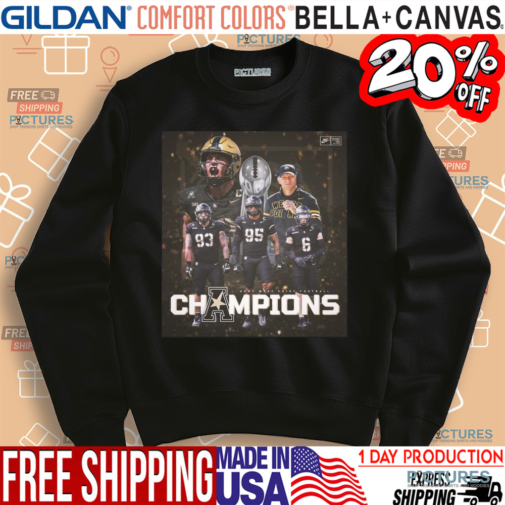 Army Black Knights 2024 AAC Football Conference Champions Army West Point Football Shirt