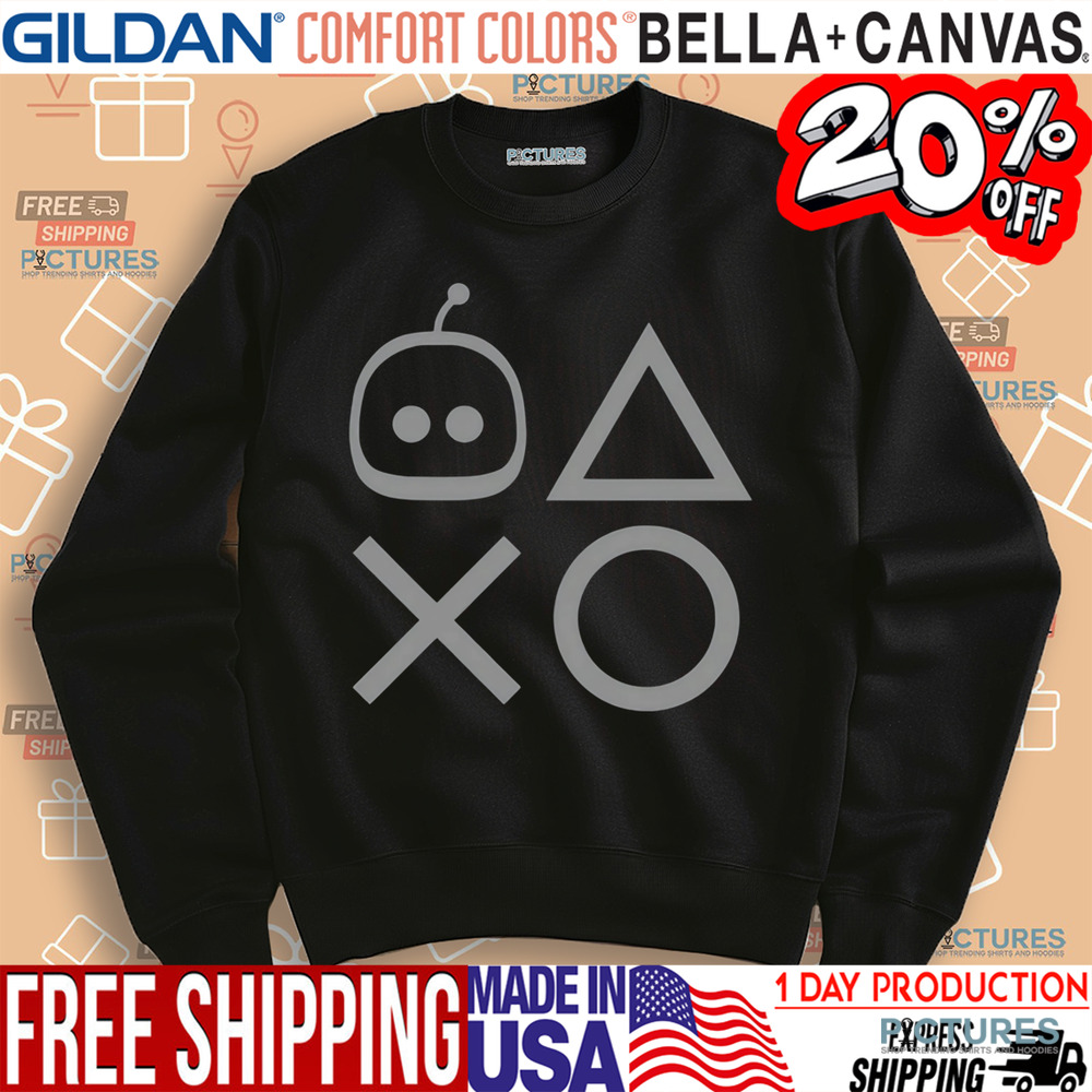 Astro Bot Astro Playstation Shapes Shirt