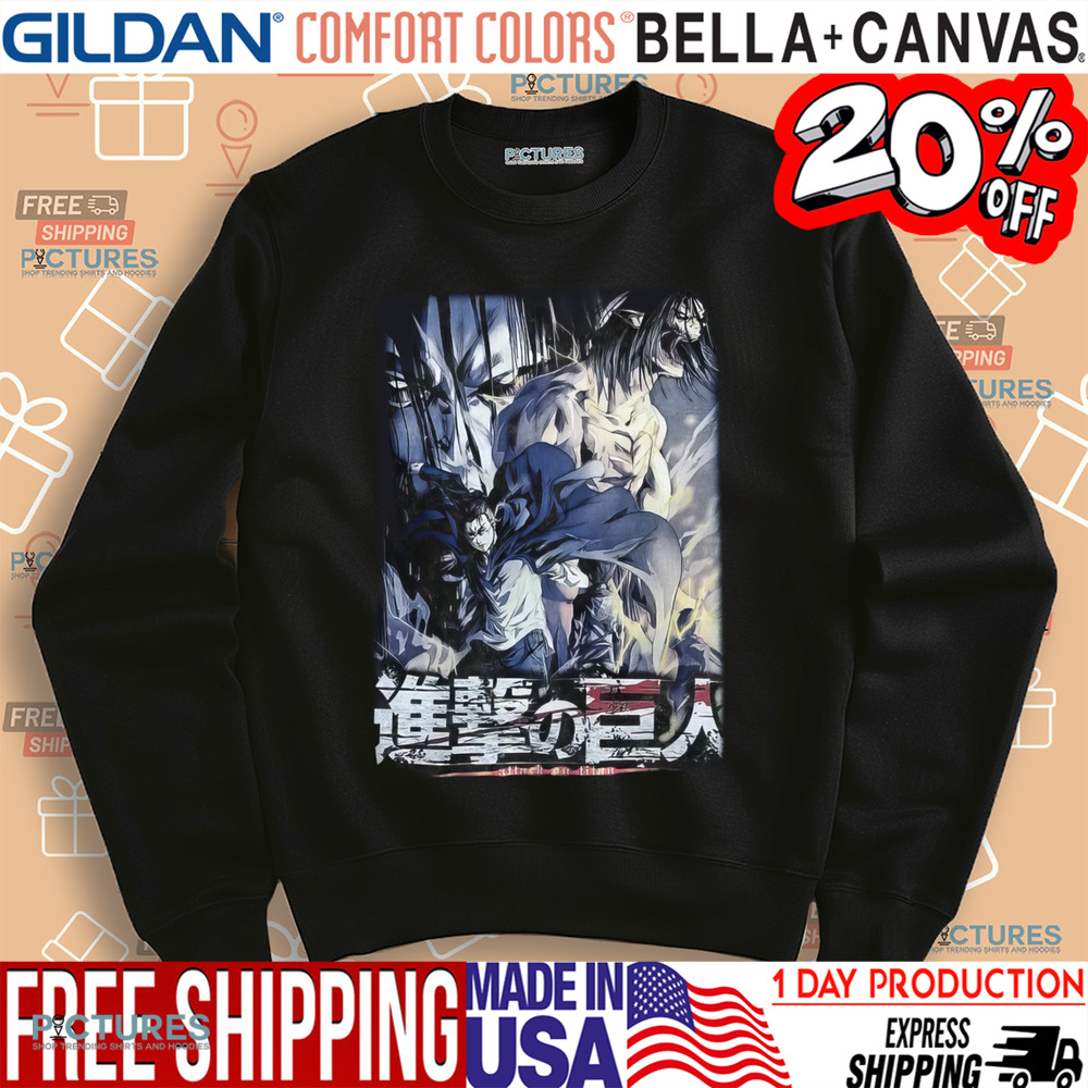 Attack on Titan Eren Jaeger Titan Clash Vintage Shirt