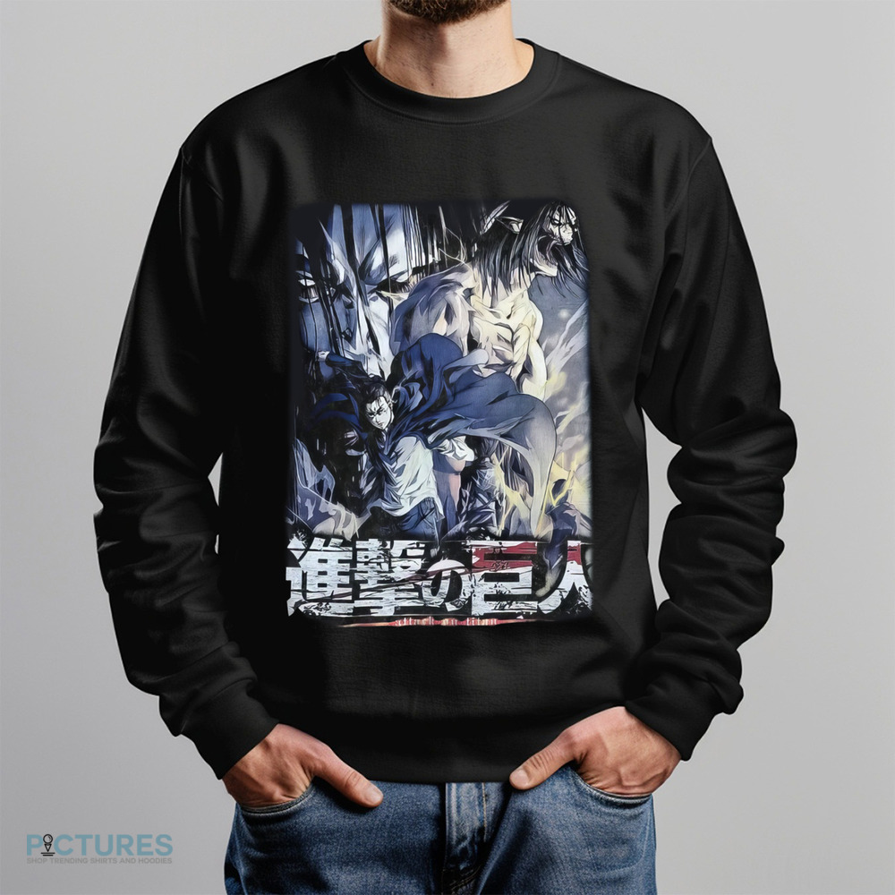 Attack on Titan Eren Jaeger Titan Clash Vintage Shirt