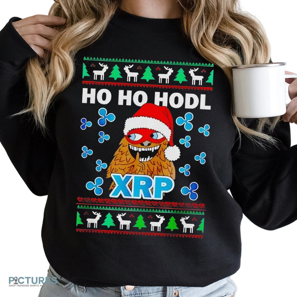 Bearable Guy XRP Ho Ho Hodl Christmas shirt