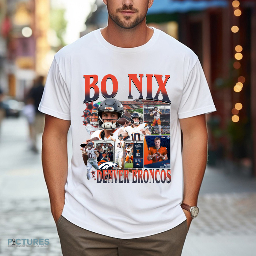 Bo Nix Denver Broncos Football Vintage Bootleg Shirt Bo Nix Denver Broncos Football Vintage Bootleg Shirt