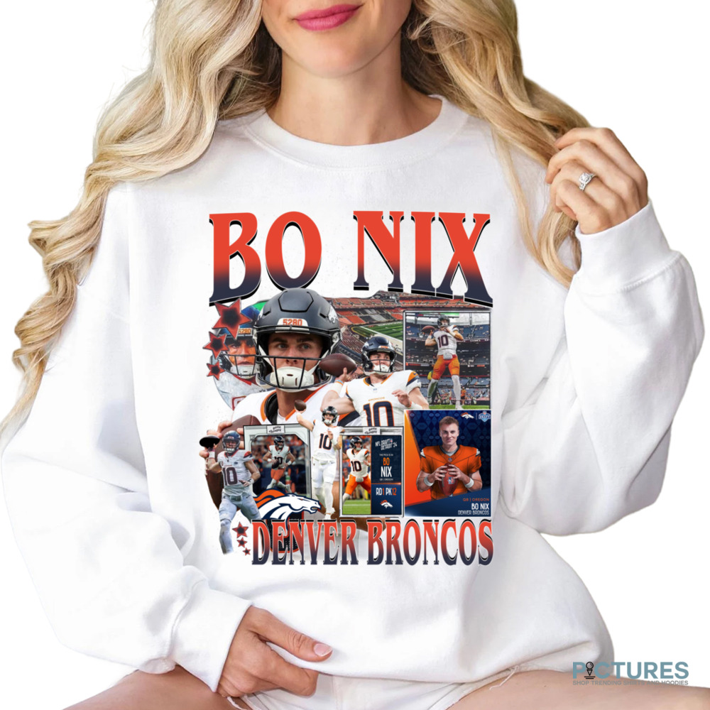 Bo Nix Denver Broncos Football Vintage Bootleg Shirt Bo Nix Denver Broncos Football Vintage Bootleg Shirt