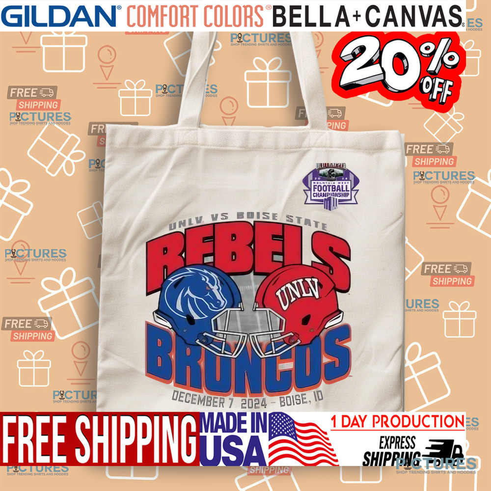 Boise State Vs UNLV 2024 Mountain West Football Championship Dueling Helmets Shirt
