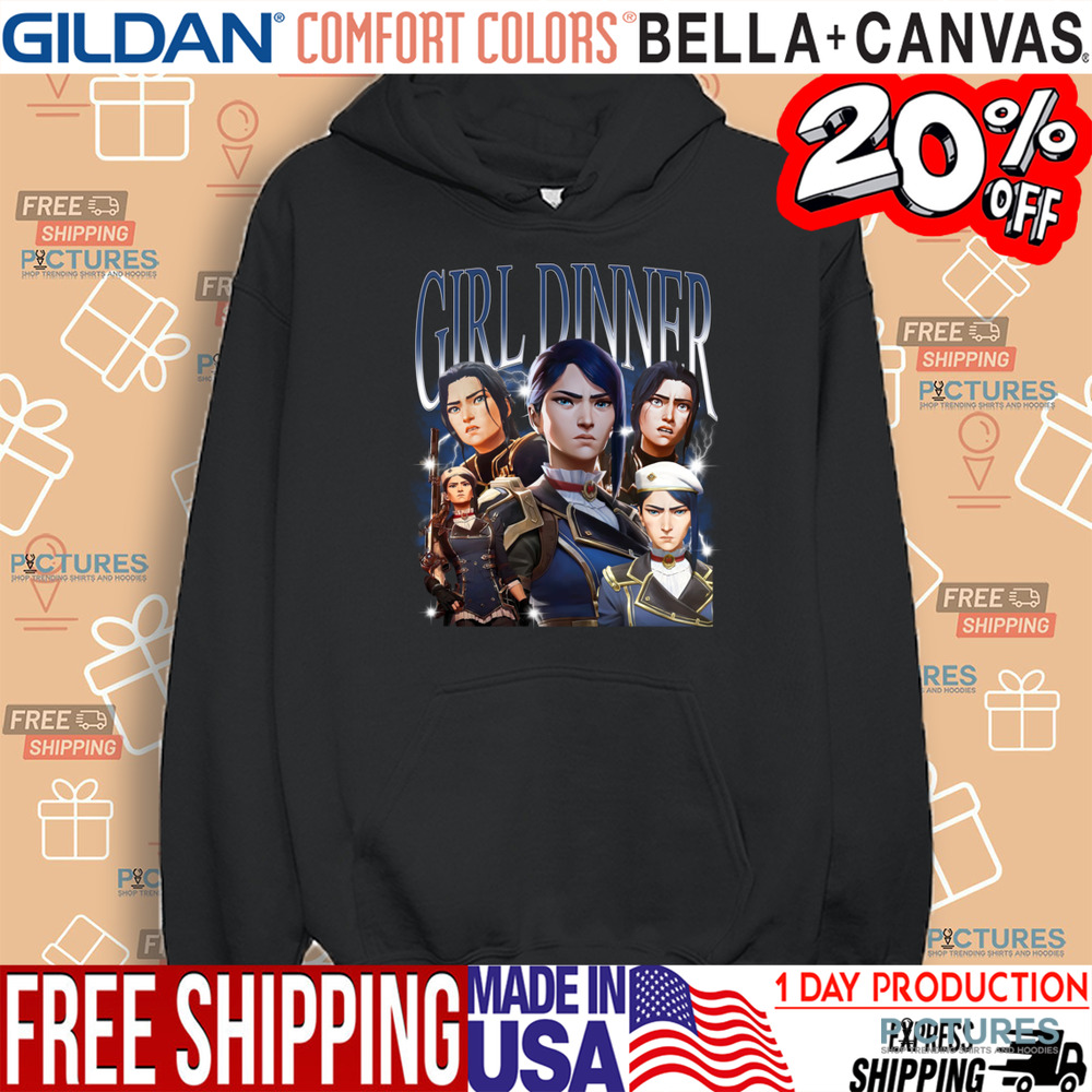 Caitlyn Arcane Girl Dinner Vintage Bootleg Shirt