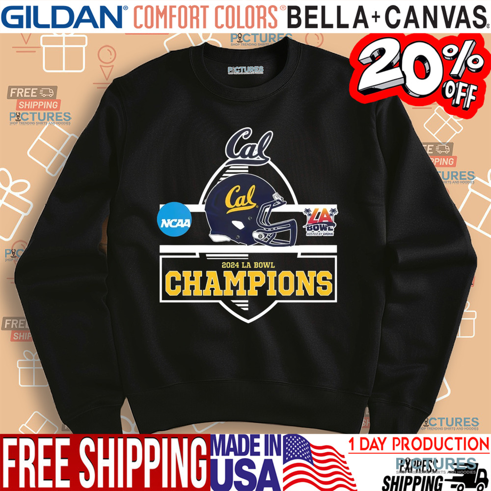 California Golden Bears Wins 2024 LA Bowl NCAA Division Shirt