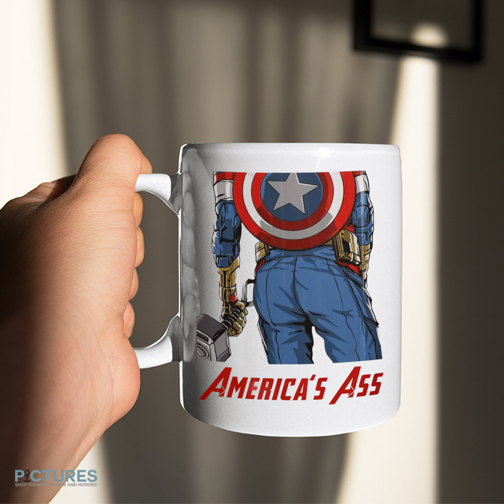 Captain America Marvel America's Ass Mug